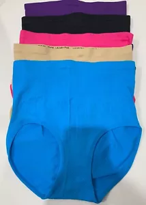 5pcs high waist briefs seamless high cut underwear panties Sm/LxL - Picture 1 of 2