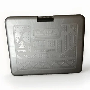 Erector Meccano Carry Case, Grey & Black with Various Spare Parts - Picture 1 of 7