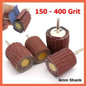 Abrasive Flap Wheel Sanding Wheel Mop Discs 150 - 400 Grit Drill Diameter 6mm - Picture 1 of 12