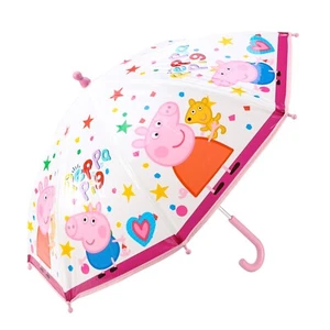 PEPPA PIG Umbrella Childrens Character Folding Kids Girls POE White - Picture 1 of 4