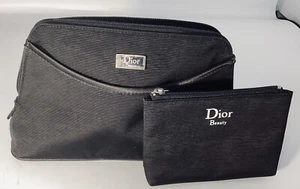 Christian Dior Clutch Set /makeup bag set. Two Bags Small Bag Snaps Inside - Picture 1 of 7