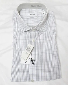 Calvin Klein Regular Fit Dress Shirt Size 16 32-33 New With Tag $69.00 - Picture 1 of 4