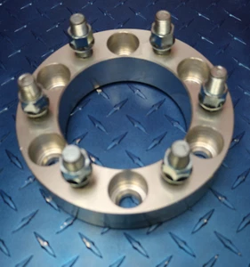6x135 to 6x5.5 / 6x139.7 US Wheel Adapters 1" Studs 14x2 Studs 87.1mm Bore x 2 - Picture 1 of 4