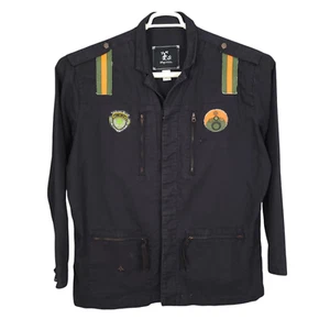 LRG Lifted Research Group Herren Jacke 3X schwarz Überschuss Utility Militär Patches - Bild 1 von 14