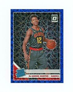 DE'ANDRE HUNTER 2019-20 Panini Optic Rated Rookie Blue Velocity Prizm Rc #198