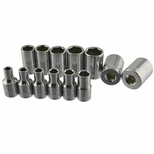 13 piezas 1/4" unidad XI-ON enchufes métricos 4 mm - 14 mm adecuados para tuercas redondeadas AT064 - Imagen 1 de 2