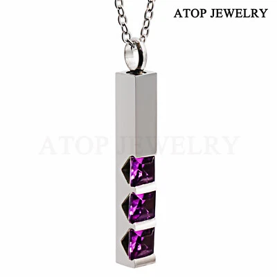 Новый кристалл урна ожерелье для пепла кремации подвеска памятный 12 цветов - Изображение 1 из 2