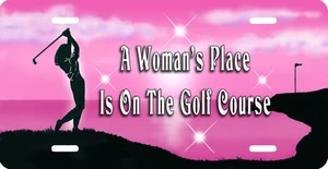 Dama Mujer Golfista Placa Automática Personalizar Regalos Hombres Muchos Colores Golf - Imagen 1 de 5