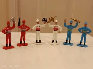 Vintage Formula 1 Racing Figurines Set - Pre-Owned Collectible F1 Drivers - Picture 1 of 8