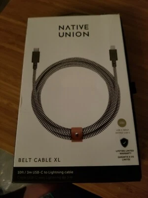 Native Union Belt Cable XL - 10ft Ultra-Strong Reinforced Durable USB-C to... - Image 1 of 4