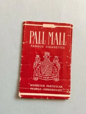 PALL MALL GERMANIA OVEST PACCHETTO SIGARETTE EMPTY VUOTO CIGARETTES TOBACCO - Immagine 1 di 2
