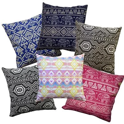 Pillow Cover*Thailand Cotton Canvas Sofa Seat Pad Cushion Case Custom Size*AL8 - Image 1 of 2