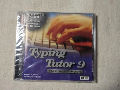 Typing Tutor 9 Platinum Edition (PC & MAC, 1998). New-Sealed. Vintage? - Image 1 of 4