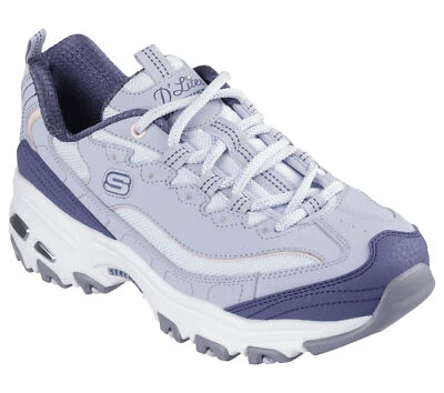 Skechers / D'Lites / POPULAR VOTE / Light Blue Multi / Memory Foam / Reg $80 - Image 1 of 4
