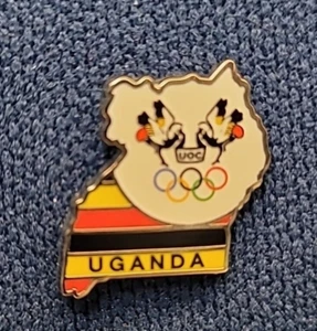 UOC UGANDA NOC NATIONAL OLYMPIC COMMITTEE PIN - Picture 1 of 2