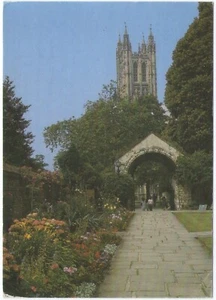 Canterbury Cathedral from War Memorial Garden, colour postcard, posted 1989 - Picture 1 of 2