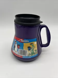 Aladdin 16oz Coffee Travel Mug Cup Insulated Hot Or Cold Purple Non Slip New - Picture 1 of 6