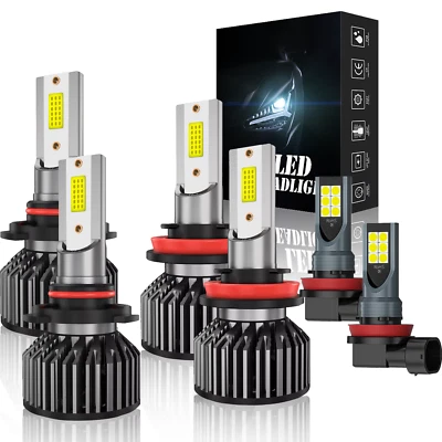 Kit de bombillas LED haz alto/bajo + luz antiniebla para Saab 9-3 2008-2011 Foto 1 de 4