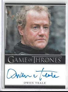 Game of Thrones Staffel 1 Autogrammkarte Owen Teale als Alliser Thron KAC - Bild 1 von 2