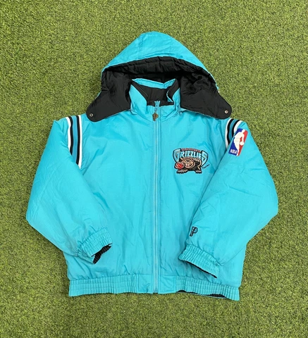 Vintage 90s Pro Player Vancouver Grizzlies Reversible Big Logo Jacket XL Cover