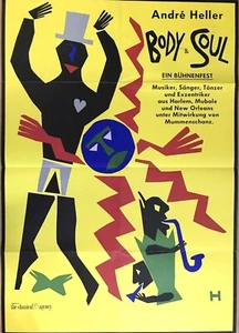 ANDRE HELLER 1988  BÜHNENFEST - orig. Concert Poster - Konzert Plakat - A1 -F/U - Picture 1 of 2