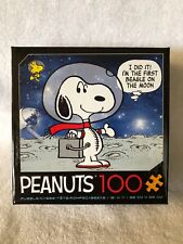 Peanuts 100 Pcs Jigsaw Puzzle Snoopy First Beagle on The Moon