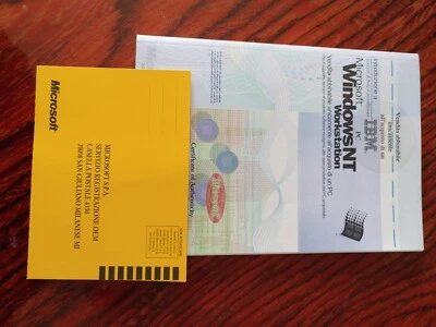 Microsoft Windows NT 4.0 Workstation. Product ID, CD, Manuale. Come nuovo. - Imagen 1 de 2