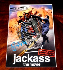 BAM MARGERA SIGNED JACKASS THE MOVIE 12X18 POSTER!!! - Picture 1 of 1