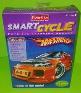 Fisher Price Smart Cycle Hot Wheels Pedal To The Metal Game New