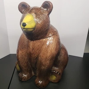 Certified International Brown Bear Cookie Jar - Picture 1 of 14