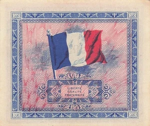 France 2 Francs Series of 1944 WW II Issue Uncirculated Banknotes JO - Picture 1 of 2