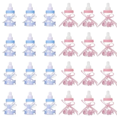 Candy Bottles for Baby Shower,24 Pcs Plastic Mini Reusable Filling Candy Bott... - Image 1 of 4