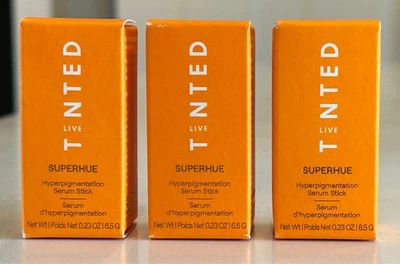 Suero en barra de hiperpigmentación Superhue tintado vivo (3) 0,69 oz/19 g total nuevo en caja Foto 1 de 4