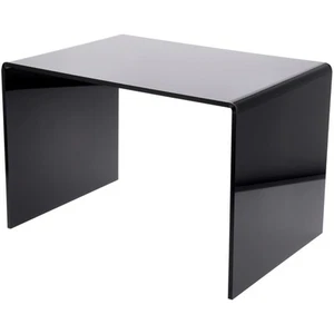 Elevador rectangular acrílico negro Plymor, 14" H x 21" W x 14" D (3/8" de espesor) - Imagen 1 de 2