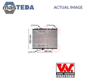 40002255 ENGINE COOLING RADIATOR VAN WEZEL FOR PEUGEOT 208,2008,207,407,407 SW - Picture 1 of 6