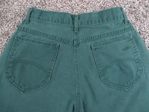Vintage Chic Jeans Womens 8 Petite Green High Waisted Tapered Pants USA 24x27 - Picture 1 of 11