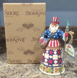 2012 Jim Shore Heartwood American Santa "Perfectly Festive in all 50 States" 7" - Bild 1 von 14