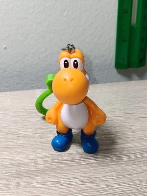 *FREE SHIP* 2" ORANGE YOSHI BackPack Buddies Clip Keychain Super Mario - Image 1 of 4