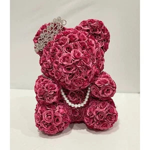Handmade by me Künstliche Rosen Bär Unikat Valentinstag Geschenk - Bild 1 von 7