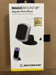 Scosche MagicMOUNT Pro Magnetic Dash Mount - Black/Silver - Picture 1 of 3