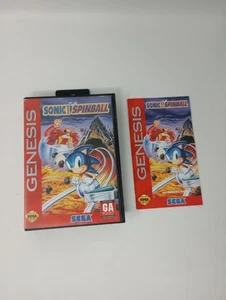 Sonic The Hedgehog Spinball BOITE & MANUEL UNIQUEMENT (Sega Genesis, 1993) PAS DE JEU lire - Photo 1 sur 16