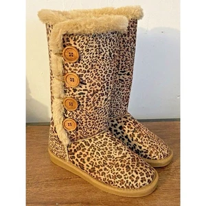Bolaro Sommer Rio Damen Leopardenmuster Gepardenmuster Kunstfell Stil Stiefel Größe 7 - Bild 1 von 6