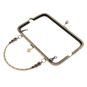 Antique bag clasp metal bag frame for handbag evening bag - Picture 1 of 27