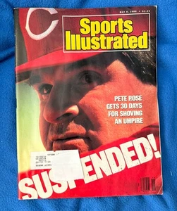 Pete Rose Suspended Cover, Sports Illustrated Magazine, May 9, 1988. Cincinnati - Picture 1 of 4