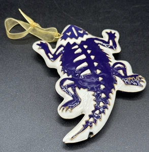 TCU Kitty Keller Purple Ornament Texas Christian University Horned Frog - Foto 1 di 12