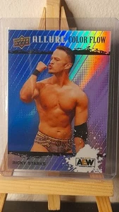 2022 Ricky Starks Upper Deck Allure AEW Color Flow Blue Purple /199 - Bild 1 von 1