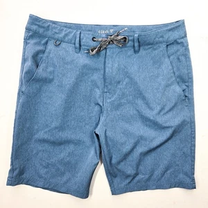 Roark Explorer Hybrid Stretch Shorts Mens 32 Heather Blue Trail Vented Hiking - Picture 1 of 7