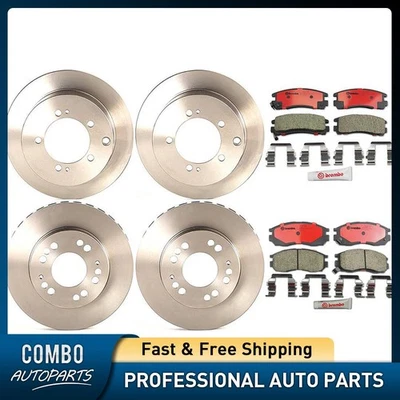 Juego de pastillas de freno de disco delanteras traseras rotor de freno de disco para Dodge Avenger 2000-2000 Foto 1 de 4