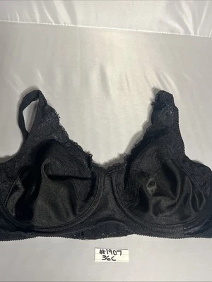 Sujetador Underscore 36C negro sin forro espalda UW #1907 Foto 1 de 4