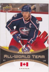 10/11 UD..RICK NASH..ALL-WORLD TEAM..# AW-2..BLUE JACKETS..FREE COMBINED SHIP - Picture 1 of 1